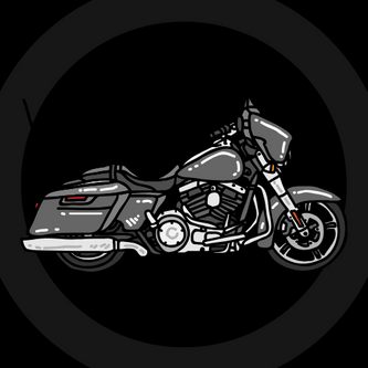 A grey v-twin cruising motorcycle