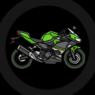 A green and grey sport motorcycle