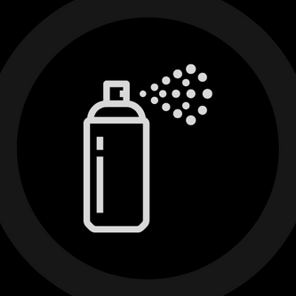 A cartoon drawing of a penetrating spray can