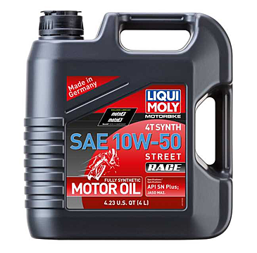 10W-50 FULL SYNTHETIC STREET RACE MOTOR OIL