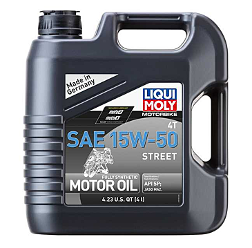 LIQUI MOLY 15W50 FULL SYNTHETIC STREET MOTOR OIL