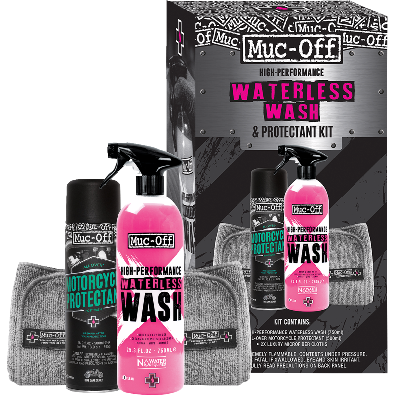 MOTORCYCLE WATERLESS WASH AND PROTECTANT KIT