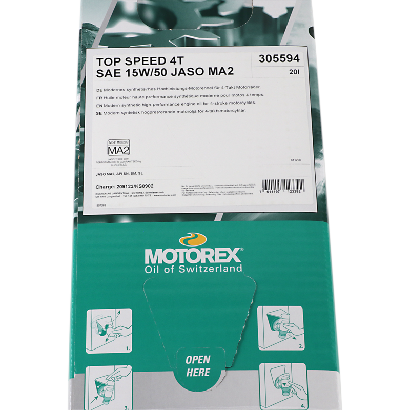 Motorex Top Speed 4T 5W40/10W30/10W40/15W50