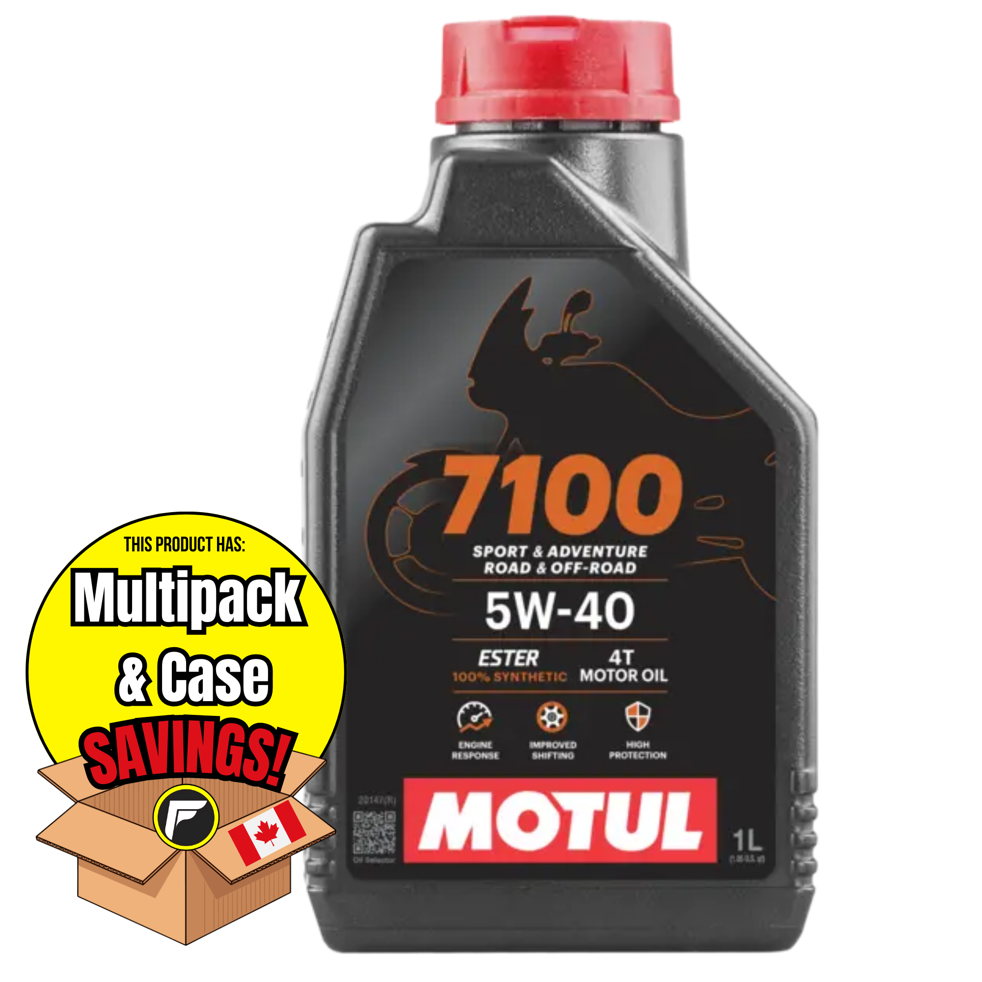 MOTUL 7100 FULL SYNTHETIC - ESTER- MOTOR OIL (5W40, 10W40, 10W50, 10W60, 15W50, 20W50)