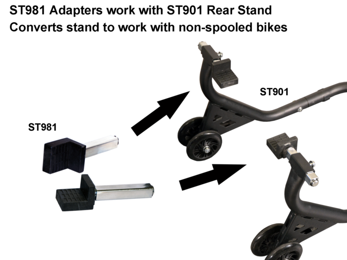 Rear Stand Adapters - for motorcycles without spools