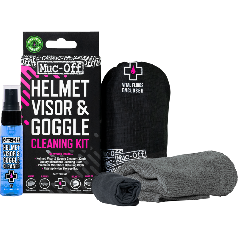 HELEMET, GOGGLE AND VISOR CLEANING KIT