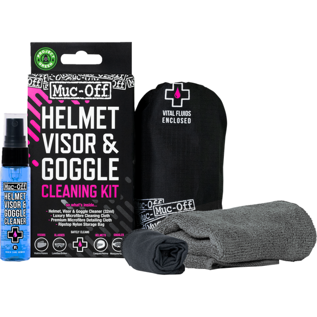 HELEMET, GOGGLE AND VISOR CLEANING KIT